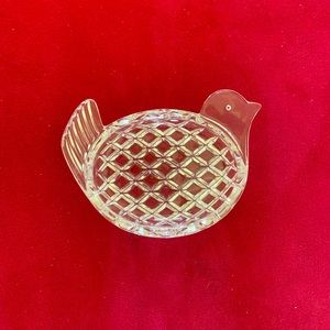 Glass hen tray